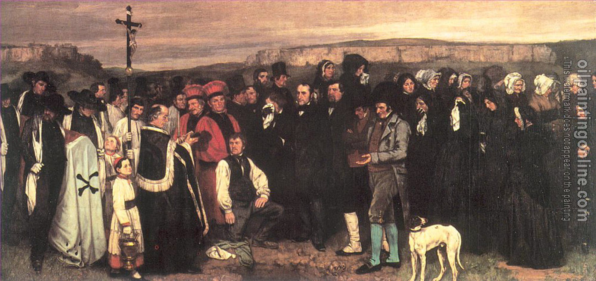 Courbet, Gustave - Burial at Ornans